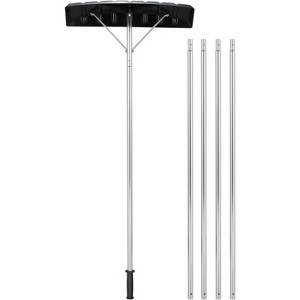 Tangkula Snow Roof Rake 4.8-20FT Extendable Aluminum Snow Removal Tool with Anti-Slip Handle & 25�� Wide Blade - 1 of 4