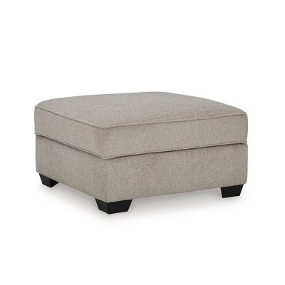 Signature Design by Ashley Claireah Upholstered Ottoman With Storage, Umber Brown