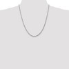 Black Bow Jewelry 3.25mm 10k White Gold D/C Quadruple Rope Chain Necklace - 2 of 4