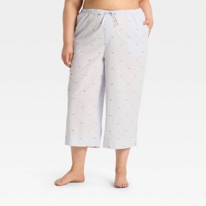 Women's Cropped Pajama Pants - Auden™ - 1 of 3