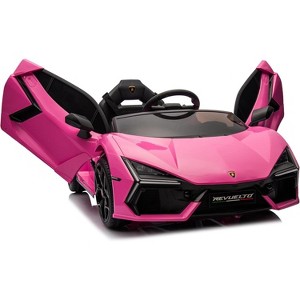 12V Ride On Car for Kids, Licensed Lamborghini Revuelto Electric Vehicle, Battery Powered Sports Car Toy for Boys & Girls - 1 of 4