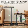 TV tray table, adjustable height and 90 ¡ã flip panel design, sofa armrest end table - 4 of 4