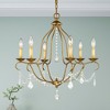 Livex Lighting Chesterfield 6 - Light Chandelier in  Antique Gold Leaf - 4 of 4