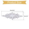 Unique Bargains Sparkling Elegant Crystal Rhinestone Applique for Party Clothing DIY Sewing - 2 of 4
