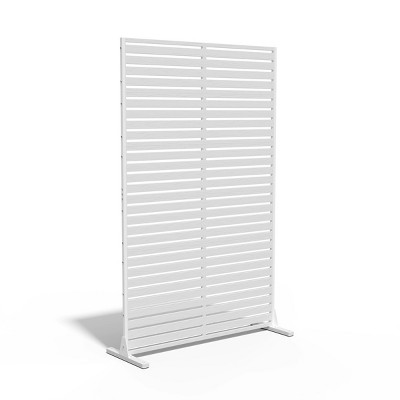 Syemin Patio Decorative Screens Outdoor Privacy Screen 6-Piece Classic Sheet Screen for Blinds, Privacy Screen, White, 45.47"*15.75"*72.05"