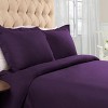 Flannel Cotton Modern Solid Fuzzy Duvet Cover Set With Pillow Shams by Blue Nile Mills - 2 of 4