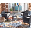 Aboka 4 Piece Living Set - Indoor/Outdoor - PAT7505 - Safavieh - 2 of 4