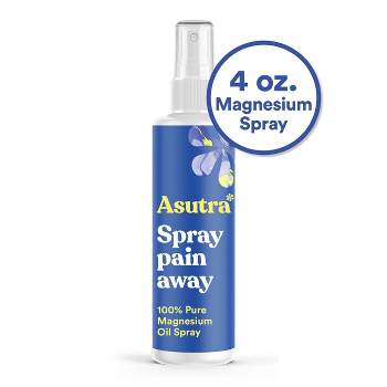 Asutra Spray Pain Away Natural Pain Relief Magnesium Oil Spray - 4 fl oz