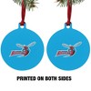 Delaware State University Primary Logo Aluminum Holiday Christmas Tree Ornament - 3 of 4