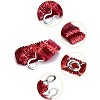 Allegra K Women's Sequins Elastic Interlocking Buckle Waist Belt 50-75cm/19.68-29.52" 2Pcs - 2 of 4