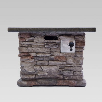 32" Stonewall Fire Pit Natural Stone - Christopher Knight Home