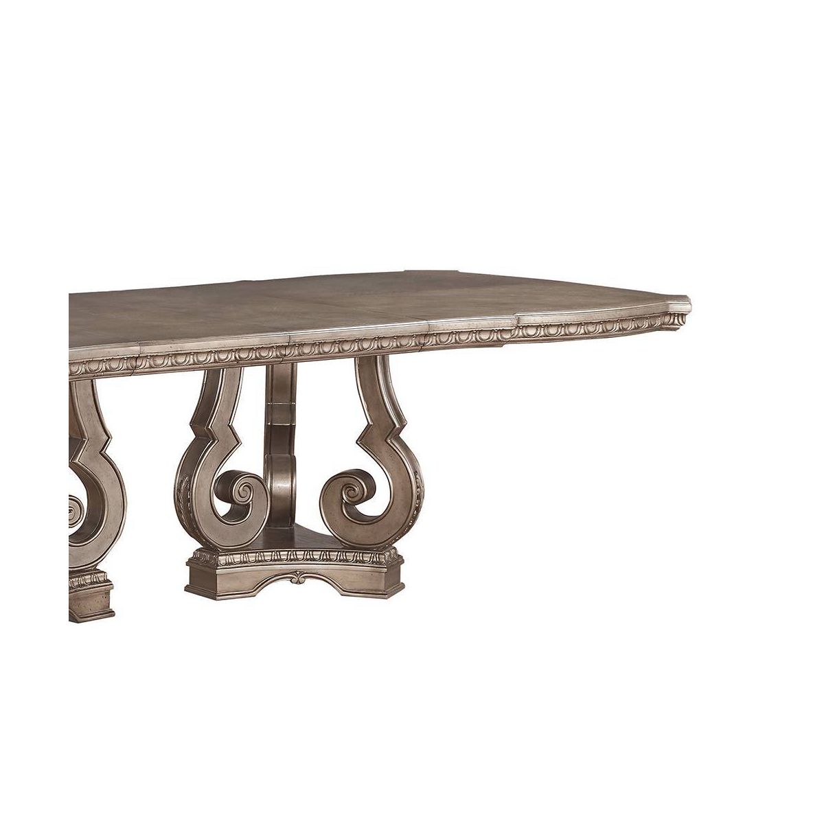Northville 76~112" Dining Tables Antique Silver - Acme Furniture - thumbnail 4