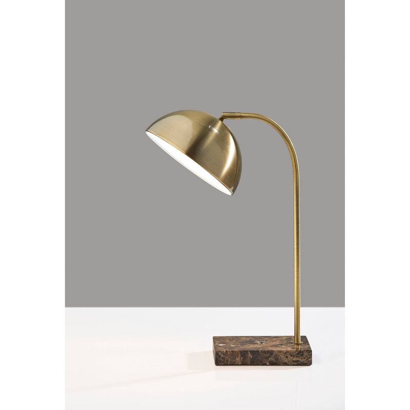 Paxton Desk Lamp Antique Brass - Adesso, 3 of 7