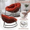 MOONMISS Outdoor Rocking Chair, Patio Oversized Wicker Egg Rocking Chair,Indoor & Outdoor Comfy Rocker Chair with Thick Cushion - 4 of 4