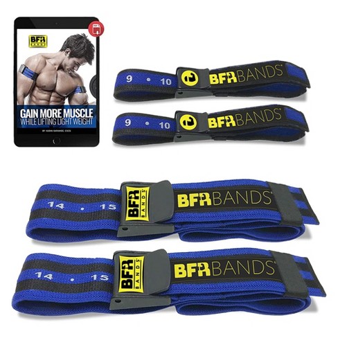 Bfr Bands Blood Flow Restriction Occlusion Training Band Elastic Strap  Exercise Equipment For Arms, Legs, And Glute Workout, Pro Bundle 4 Pack :  Target