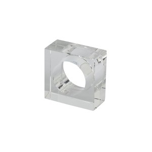 Saro Lifestyle Glass Napkin Ring, Clear (Set of 4) - 1 of 4