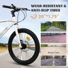 Gulches 20 Inch Kids Bike for 6 12 Years Old Boys Girls 7 Speed Steel Frame Dual Disc Brakes Suspension Fork Road Bike with Fenders Chain Guard White - 4 of 4