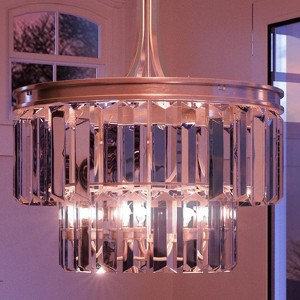 Urban Ambiance Luxury Cosmopolitan Chandelier,  19" x 16-1/4",  Antique Silver Finish, UHP2468 - 1 of 4