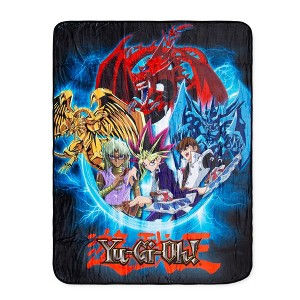 Surreal Entertainment Yu-Gi-Oh! Monster Spirits Fleece Throw Blanket | 45 x 60 Inches - 1 of 4