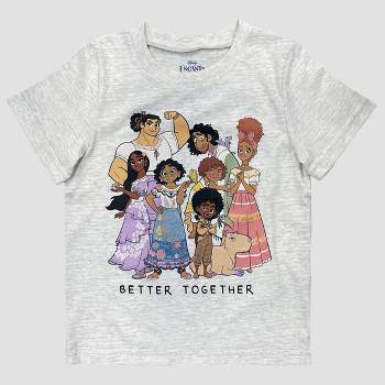 Toddler Girls' Disney Encanto Solid T-Shirt - Heather Gray