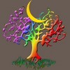 Adult Design By Humans Rainbow Pride Tree of Life By Fluffydstroyer Racerback Tank Top - 2 of 2
