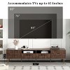 78.7" Mid Century Modern TV Stand for 85 Inch TV,Media Console with Grid Doors for Living Room Bedroom-Baofuwish - 3 of 4