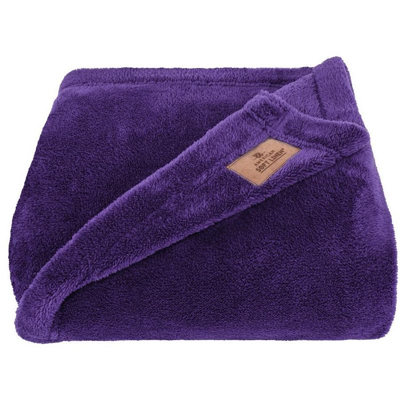 American Soft Linen Bedding Fleece Blanket, Oversized Plush, Soft and Cozy Warm Fleece Blanket for Couch and Sofa, 3 of 7