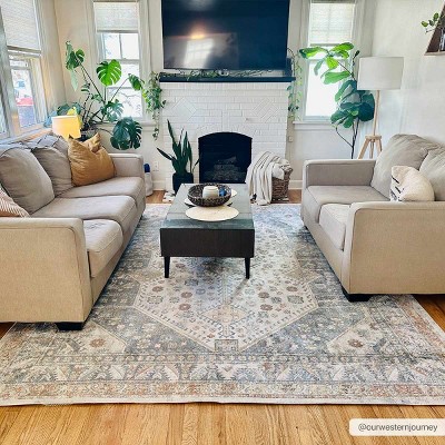 Hauteloom Afya Flat Pile Washable Rug