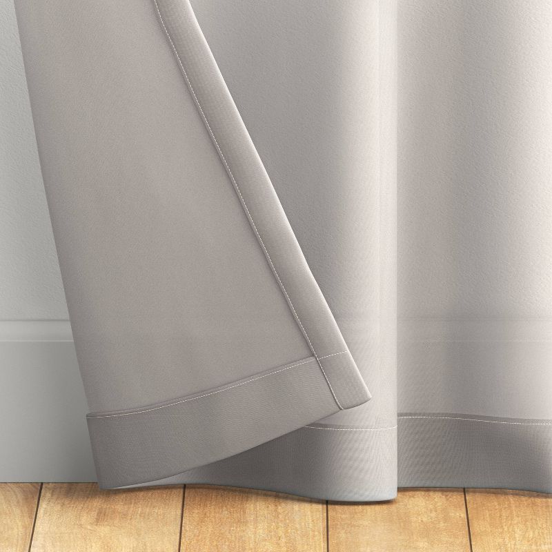 1pc Sheer Voile Window Curtain Panel Gray - Room Essentials™, 5 of 7