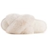 RockDove Women's Adeline Cross-Band Faux Fur Slide Slipper - 3 of 4