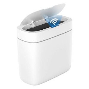 Aoibox Automatic Motion Sensor Trash Can with Lid, 3.5 Gallon Touchless Garbage Bin, Waterproof Smart Waste Basket for Kitchen Office Bathroom RV - 1 of 4