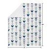 Sweet Jojo Designs Gender Neutral Baby Security Blanket Woodsy Blue Grey and Green - 3 of 4