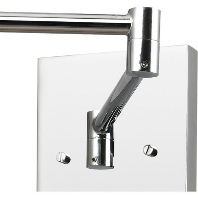 Polished Chrome White Metal Dimmable Wall Sconce