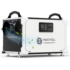 Moiswell 145 Pint Commercial Dehumidifier Energy Star Certified for Basements & Crawl Space - 1 of 4