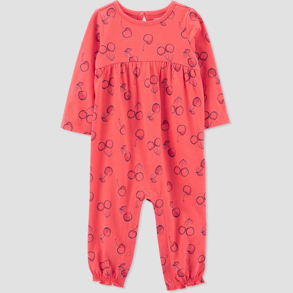 Carter's Just One You Baby Girls' Cherries Romper - Red 12M (2 sets)