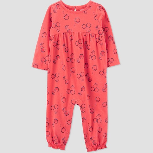 Carter's Just One You® Baby Girls' Cherries Romper - Red - image 1 of 3