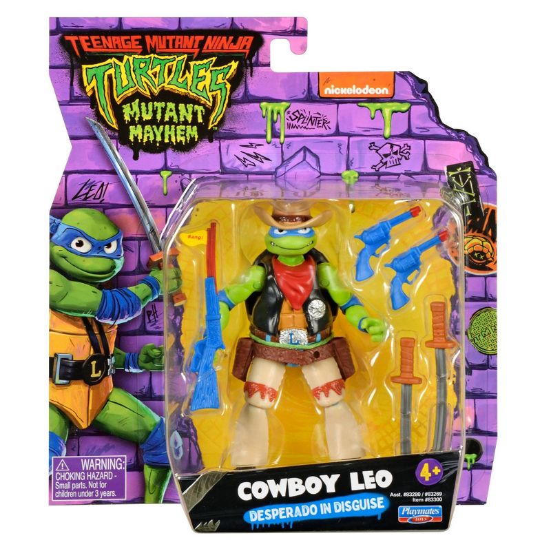 Teenage Mutant Ninja Turtles: Mutant Mayhem Cowboy Leo Action Figure, 2 of 9