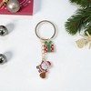 Unique Bargains Christmas Keychain Double Ring Zinc Alloy Colorful 3.15" 1 Pc - 4 of 4