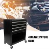 4 Drawer Rolling Tool Chest with Wheels Tool Box,Tool Storage Organizer Cabinets for Garage, Warehouse, Repair Shop,230 LBS Capacity,Black - 4 of 4