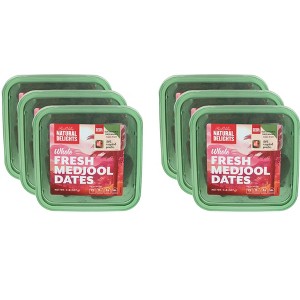 Bard Valley Natural Delights Medjool Dates - Pack of 6 - 2lb - 1 of 2