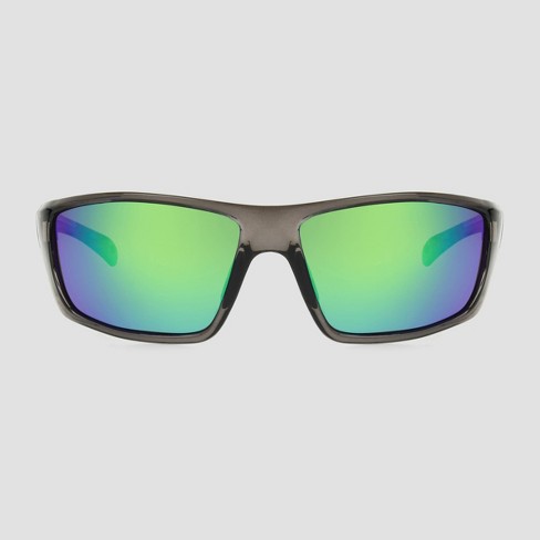 Men's Aviator Sunglasses With Mirrored Polarized Lenses - All In Motion™  Blue : Target