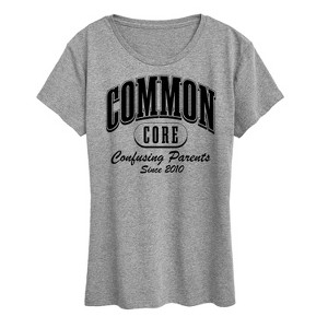Women's - Instant Message - Common Core Confusing Parents Short Sleeve Graphic T-Shirt - 1 of 4