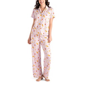 Hello Mello Women's Signature Lounge Top and Pants, 2-Piece Pajama Set - 1 of 4