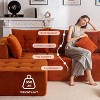 MAXYOYO Modular Sectional Sofa Couch, L Shaped Modern Cloud Couch with 1 Ottoman, Sofa in A Box - 3 of 4