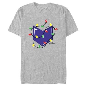 Men's Marvel Hawkeye Arrow Icon Christmas Lights T-Shirt - 1 of 4