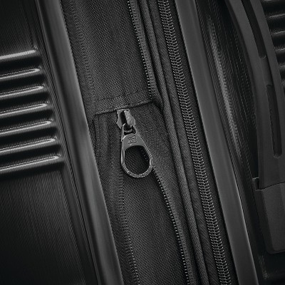 American Tourister NXT Hardside Large Checked Spinner Suitcase - Blackout: 8 Wheels, ABS Shell
