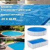 20ft x 40ft Solar Pool Cover for Rectangular Pools, Thermal Heat Retaining Blanket with 300μm Thickness, Suitable for In-Ground and Above-Ground - 4 of 4