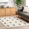Nuloom Paccia Geometric 4x6 Indoor Area Rug for Living Room Bedroom Dining Room Kitchen, Grey/Cream - 2 of 4