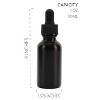 Cornucopia Brands 1oz Black Coated Glass UV Resistant Eye Dropper Bottles 6pk, Cosmetic Use - 3 of 4