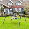 Costway 660 lbs Saucer Tree Swing 40 Inch Kids Toddler Swing Set with Adjustable Ropes - 2 of 4